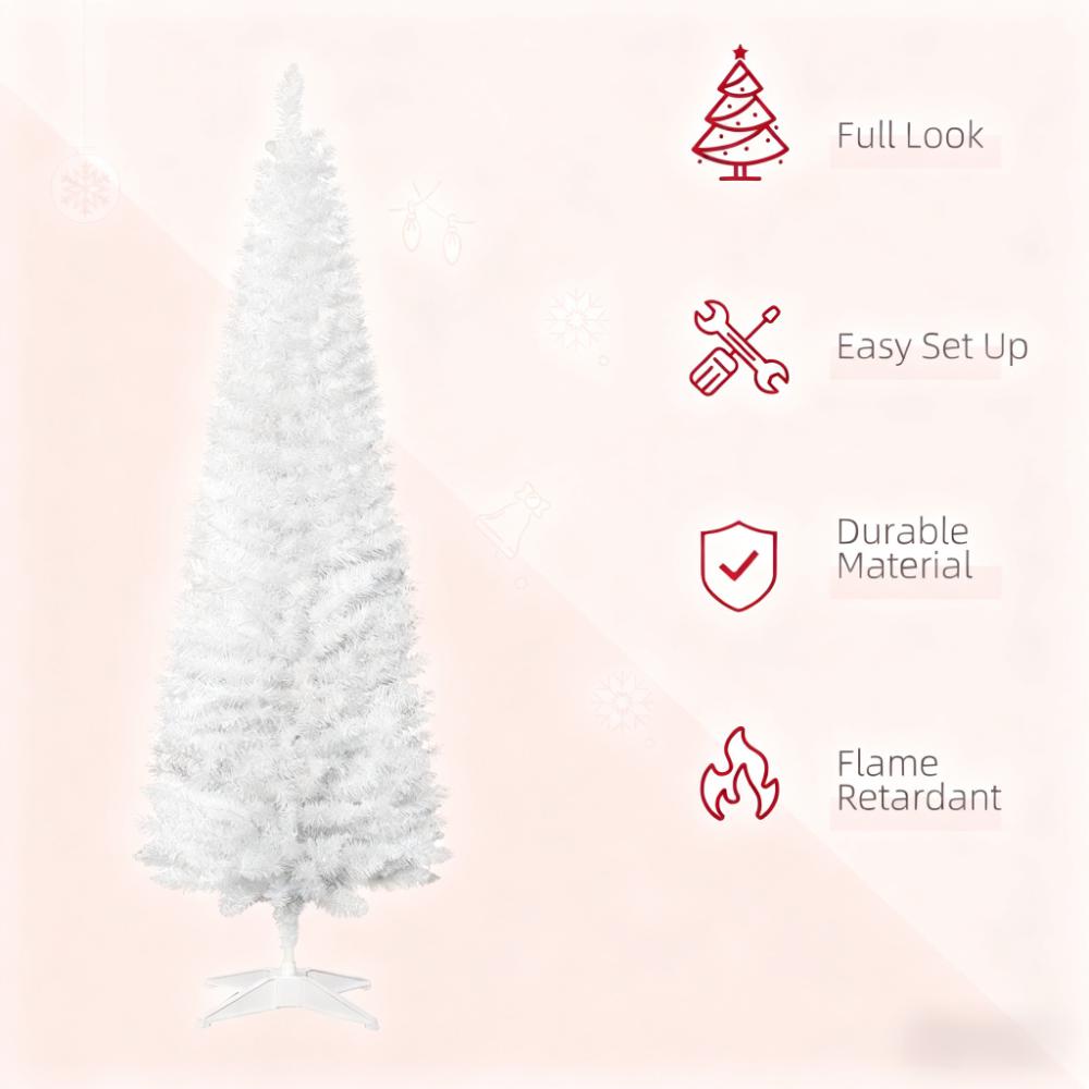 Christmas Tree, Slim Xmas Tree with Realistic Branch