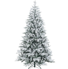 Hinged Xmas Tree,Artificial Flocked Christmas Tree with Snow Tips, Easy Assembly,for Festive Christmas Decor