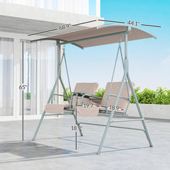 Outdoor Porch Swing,Patio Swing Chair,for Garden, Poolside, Backyard