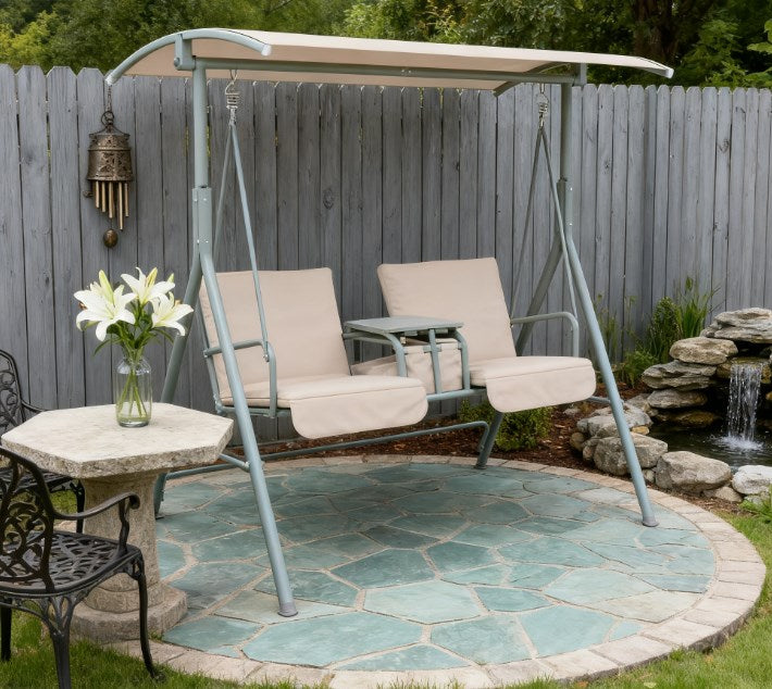 Outdoor Porch Swing,Patio Swing Chair,for Garden, Poolside, Backyard