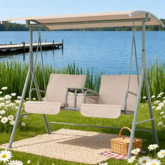Outdoor Porch Swing,Patio Swing Chair,for Garden, Poolside, Backyard