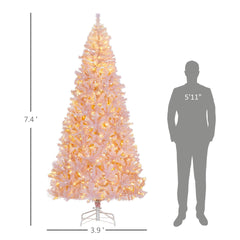 Artificial Christmas Tree with Realistic Branches,Warm White LED Lights