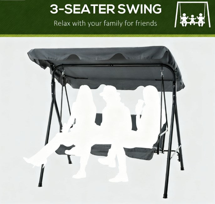 Adjustable Tilt Canopy Chair,Outdoor Patio Swing Chair,for Patio,Garden
