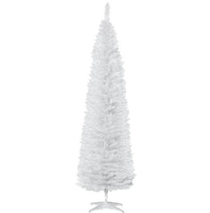 Slim Xmas Tree,Artificial Pencil Christmas Tree,with 499 Realistic Branch Tips and Plastic Stand