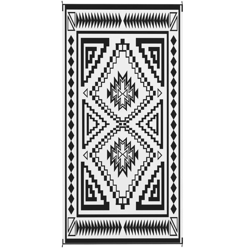 Outdoor Rug,Reversible Outdoor Rug, Waterproof Plastic Straw with Carry Bag