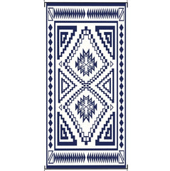 Patio Rug,Reversible Outdoor Rug, Waterproof Plastic Straw with Carry Bag