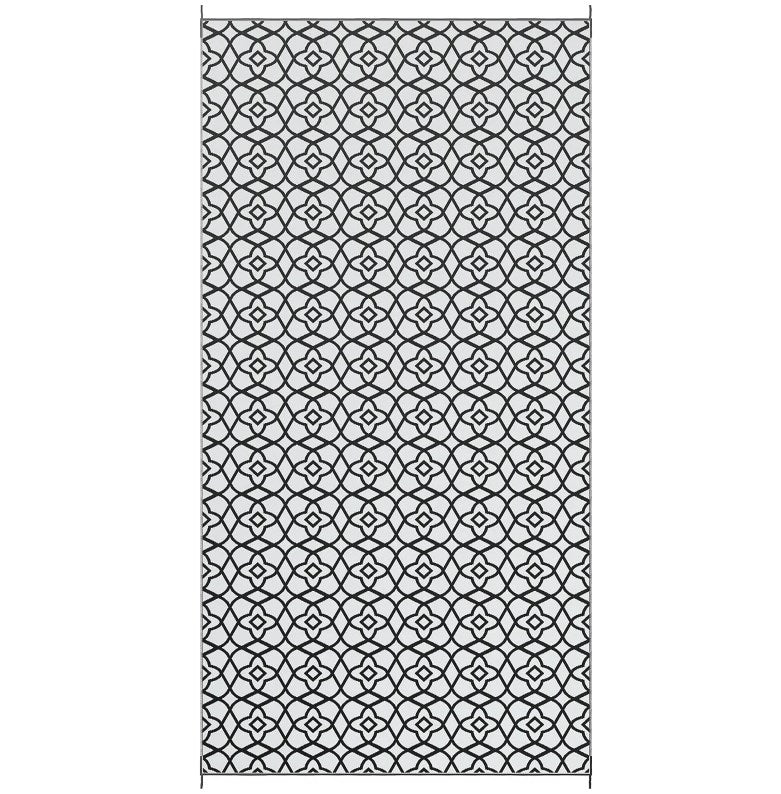 Patio Rug,Reversible Outdoor Rug Carpet RV Camping Rugs with Carry Bag