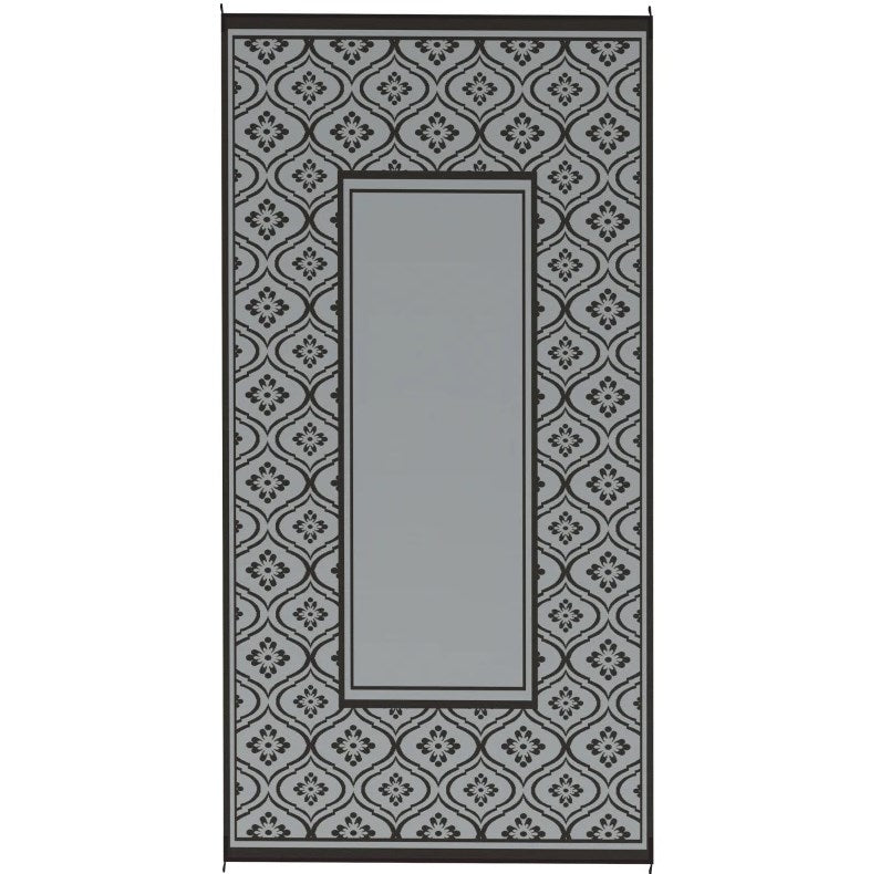 Patio Rug,Reversible Outdoor Rug, Waterproof Plastic Straw with Carry Bag