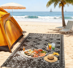 Portable Outside Camping Area Carpet Mat,Reversible Rug,Outdoor Rug for Patio for Decor