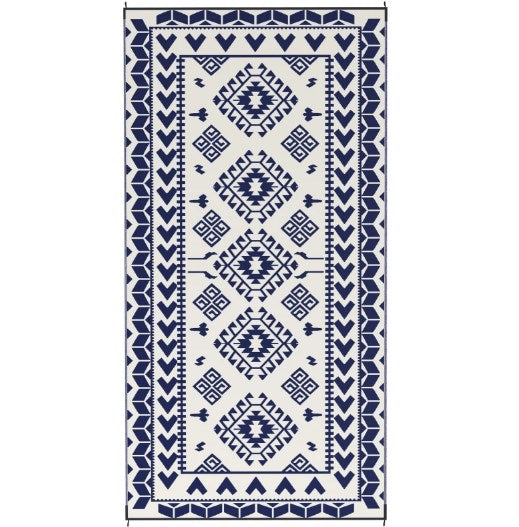 Patio Rug,Portable Outside Camping Area Carpet Mat,Reversible Rug