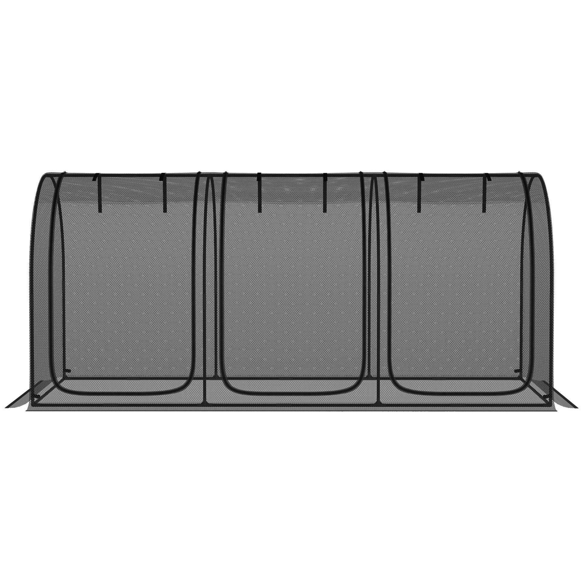 Easy to use Crop Cage,Plant Protection Tent,with Zippered Doors,Storage Bag and Ground Stakes