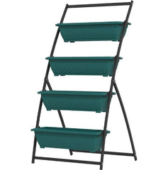 Plant Stand Grow Container,4-Tier Vertical Raised Garden Planter with 4 Boxes,for Vegetable & Flowers