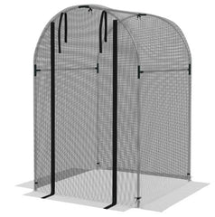 Plant Cage,Plant Protection Tent,Galvanized Steel Crop Cage,with Zippered Door