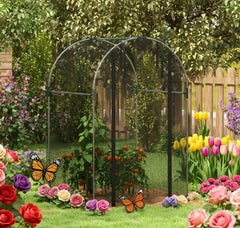 Plant Cage,Plant Protection Tent,Galvanized Steel Crop Cage,with Zippered Door