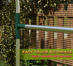 Plant Cage,Plant Protection Tent,Galvanized Steel Crop Cage,with Zippered Door