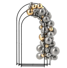 Set of 3 Metal Arch Backdrop Stand,Wedding Arch Frame,Balloon Backdrop Arch Stand Set