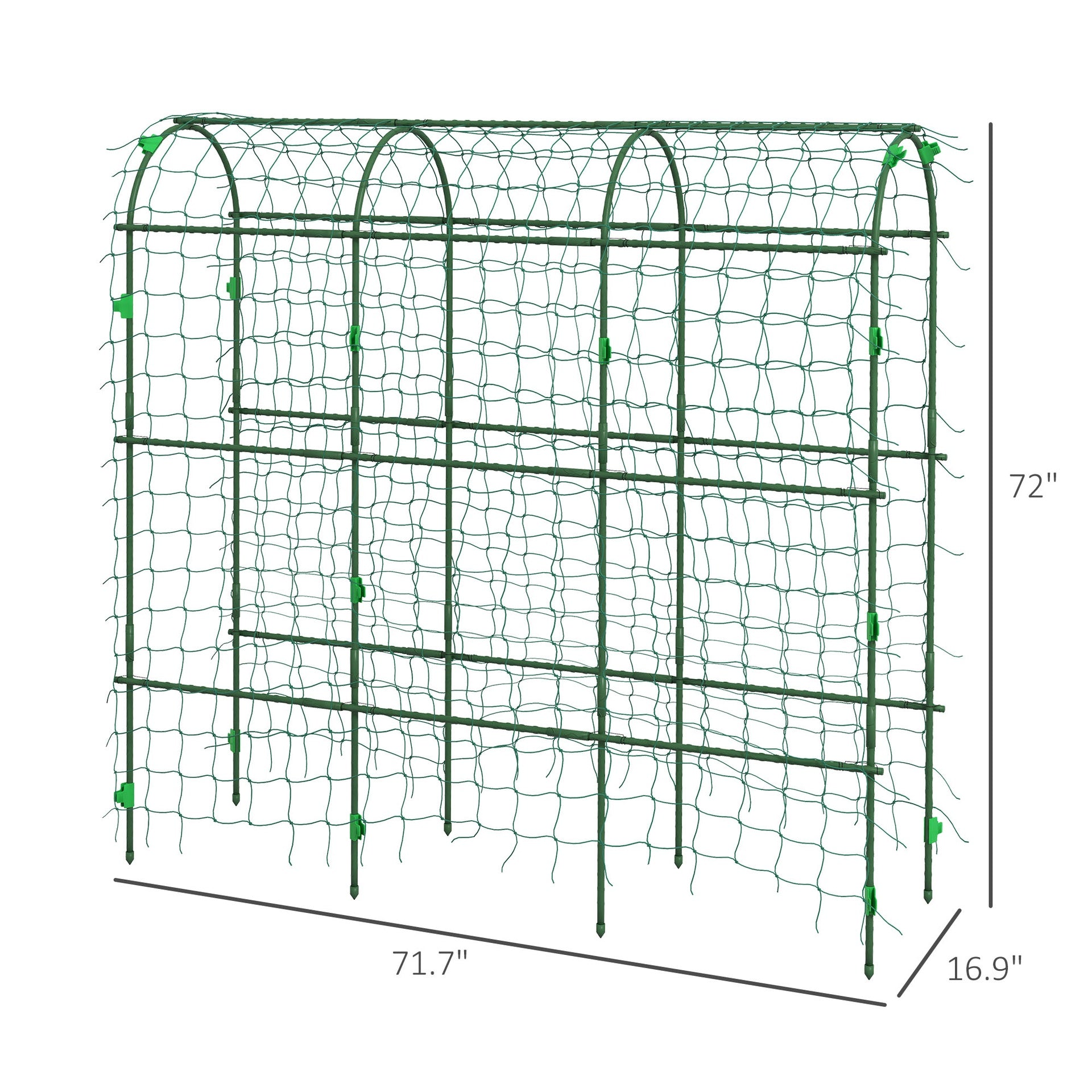 Arch Trellis,A-Frame Metal Garden Trellis,for Climbing Plants Outdoor,with Climbing Net