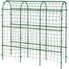 Arch Trellis,A-Frame Metal Garden Trellis,for Climbing Plants Outdoor,with Climbing Net