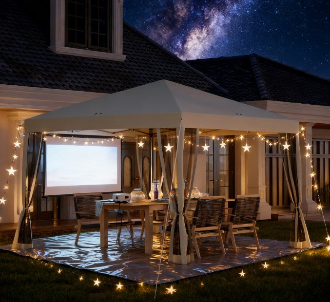 Screen House Room,Pop Up Canopy Tent with Netting,Instant Gazebo,with Carry Bag,Height Adjustable