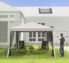 Screen House Room,Pop Up Canopy Tent with Netting,Instant Gazebo,with Carry Bag,Height Adjustable