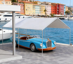 Easy to Install Carport Roof,UV Resistant Canopy Replacement Cover with Ball Bungee Cords