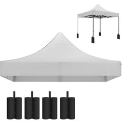 Replacement Canopy Top,Replacement Canopy Top for Pop Up Canopy Tent,with 4 Sand Bags