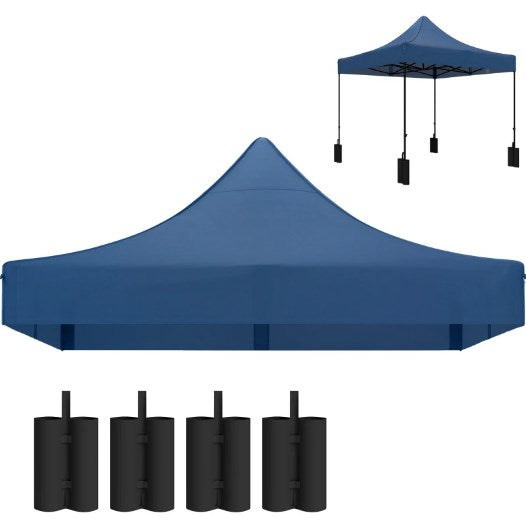 Innovative Replacement Canopy Top,Replacement Canopy Top for Pop Up Canopy Tent,with 4 Sand Bags