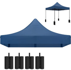 Innovative Replacement Canopy Top,Replacement Canopy Top for Pop Up Canopy Tent,with 4 Sand Bags