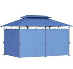 Outdoor Gazebo with Curtains,Double Roof Patio Gazebo,for Garden, Lawn, Backyard and Deck