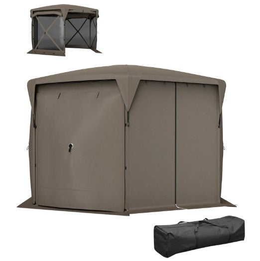 Versatile Roof Outdoor Tent,Pop Up Gazebo Screen Tent,with Removable Roof Cover, Roll-up Wind Panels