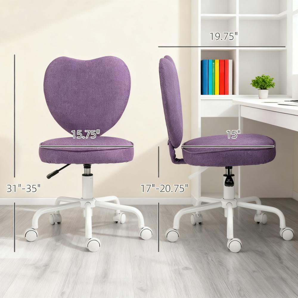 Heart Love Shaped Back Design Office Chair