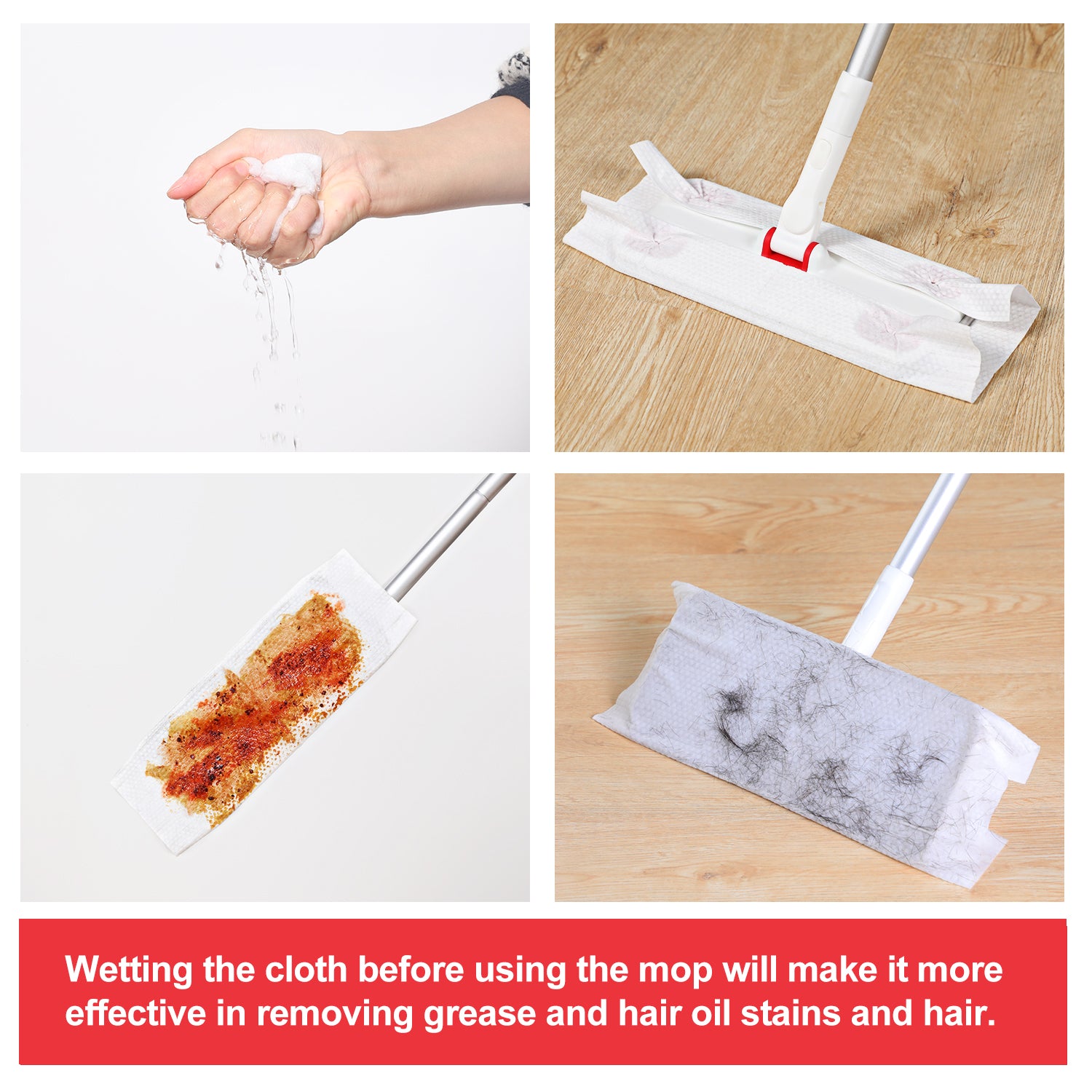 Dry Mop Refills - Multi Surface Cleaning Cloths for Dusters,  Lock Dirt, Dust, and Pet Hair - Suitable for Hardwood, Tile, and Vinyl Floors - 30 Count