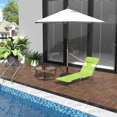 Sun Lounger Folding Chaise Lounge Pool Chairs
