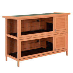 Rabbit Hutch Bunny Cage Wooden Pet House Small Animal Habitat