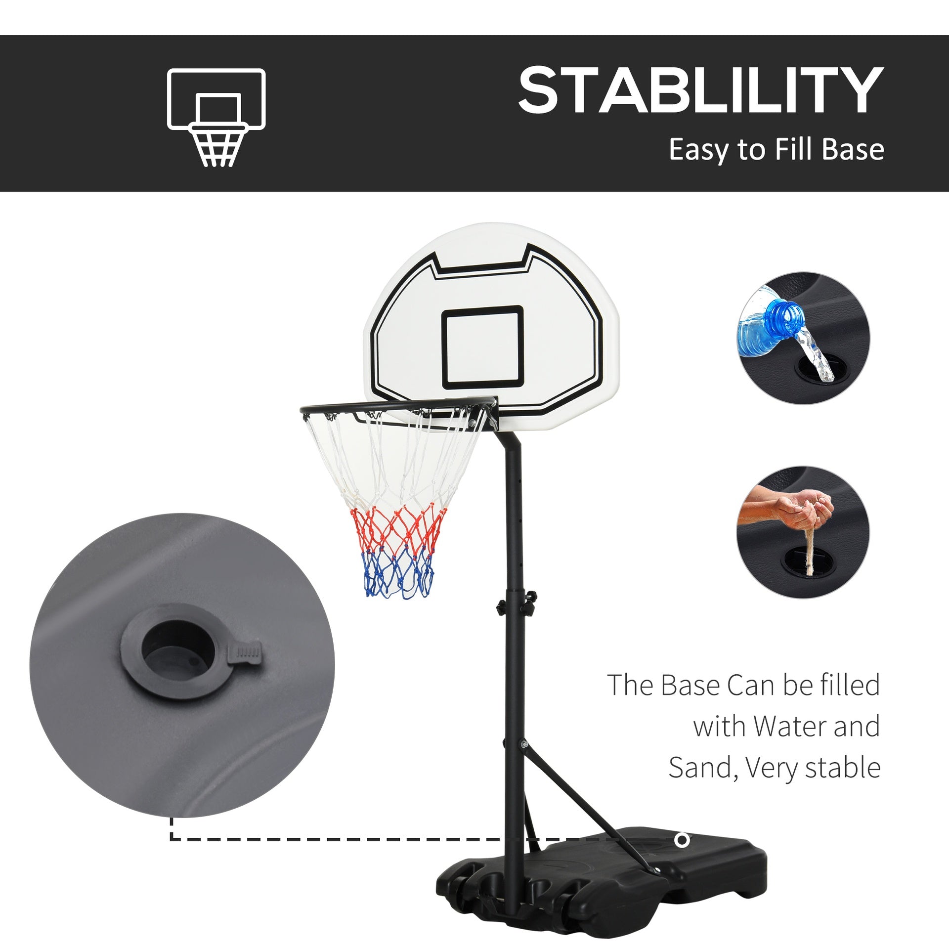 Basketball Hoop, Portable Basketball Stand