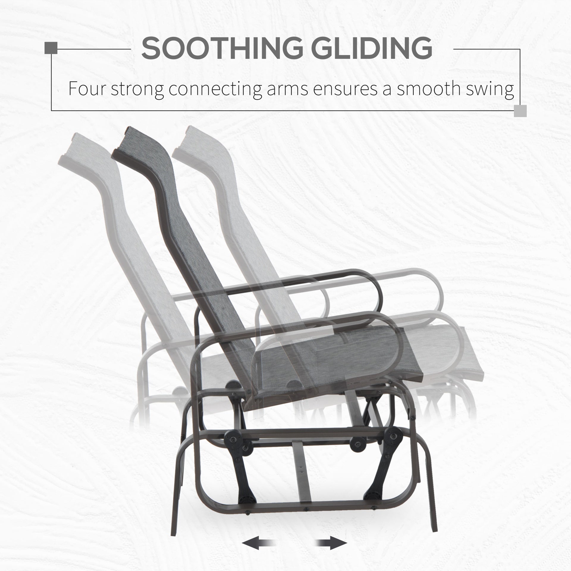 Gliding Chair Gliding Lounger Chair, Single Rocker