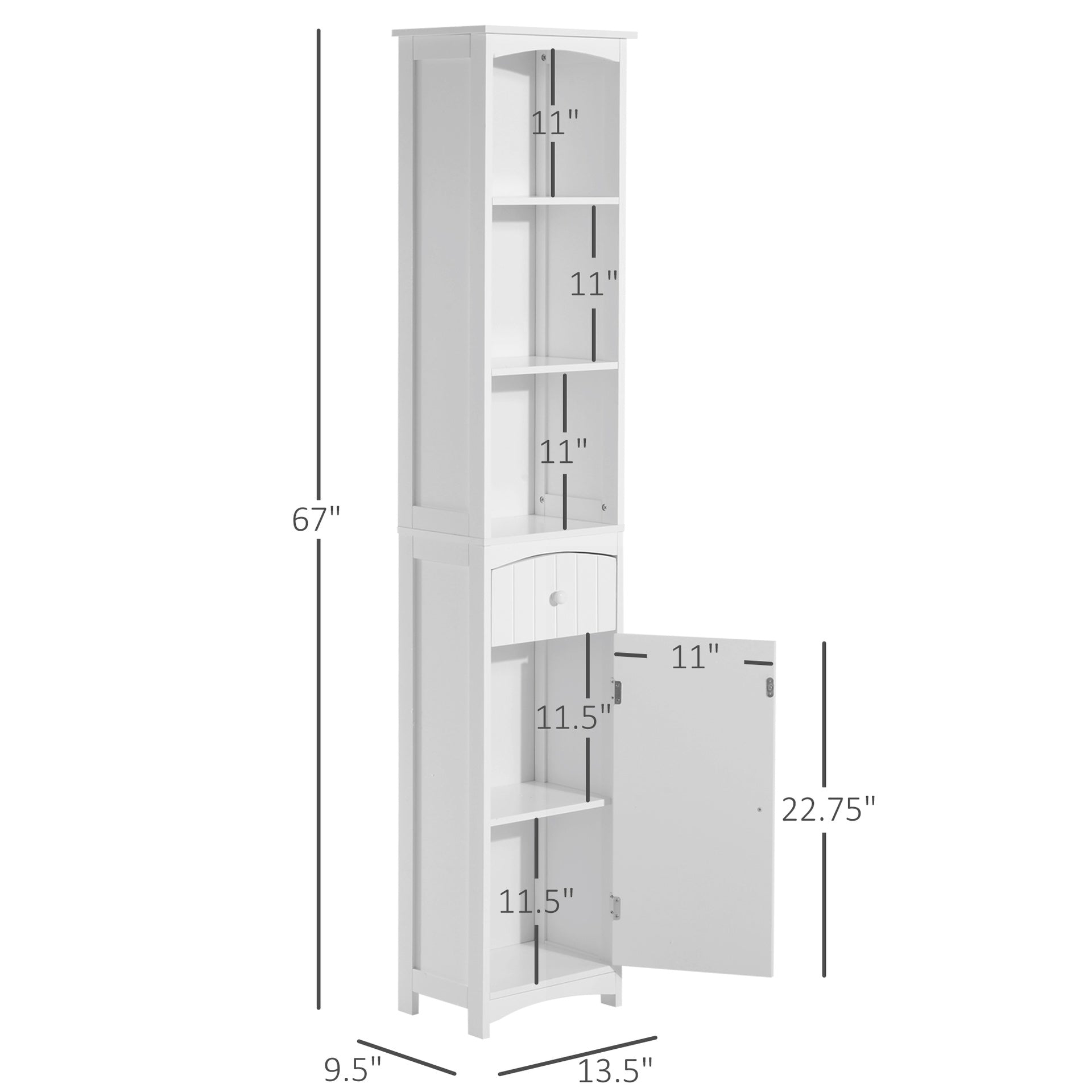 Bathroom Storage Cabinet, Free Standing Bathroom Storage Unit
