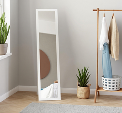 Full Length Glass Mirror, Freestanding or Wall Mounted Dress Mirror