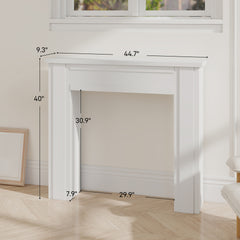 1PCS Fireplace Mantel, Freestanding Fireplace Surround with Leg for Electric Fireplaces