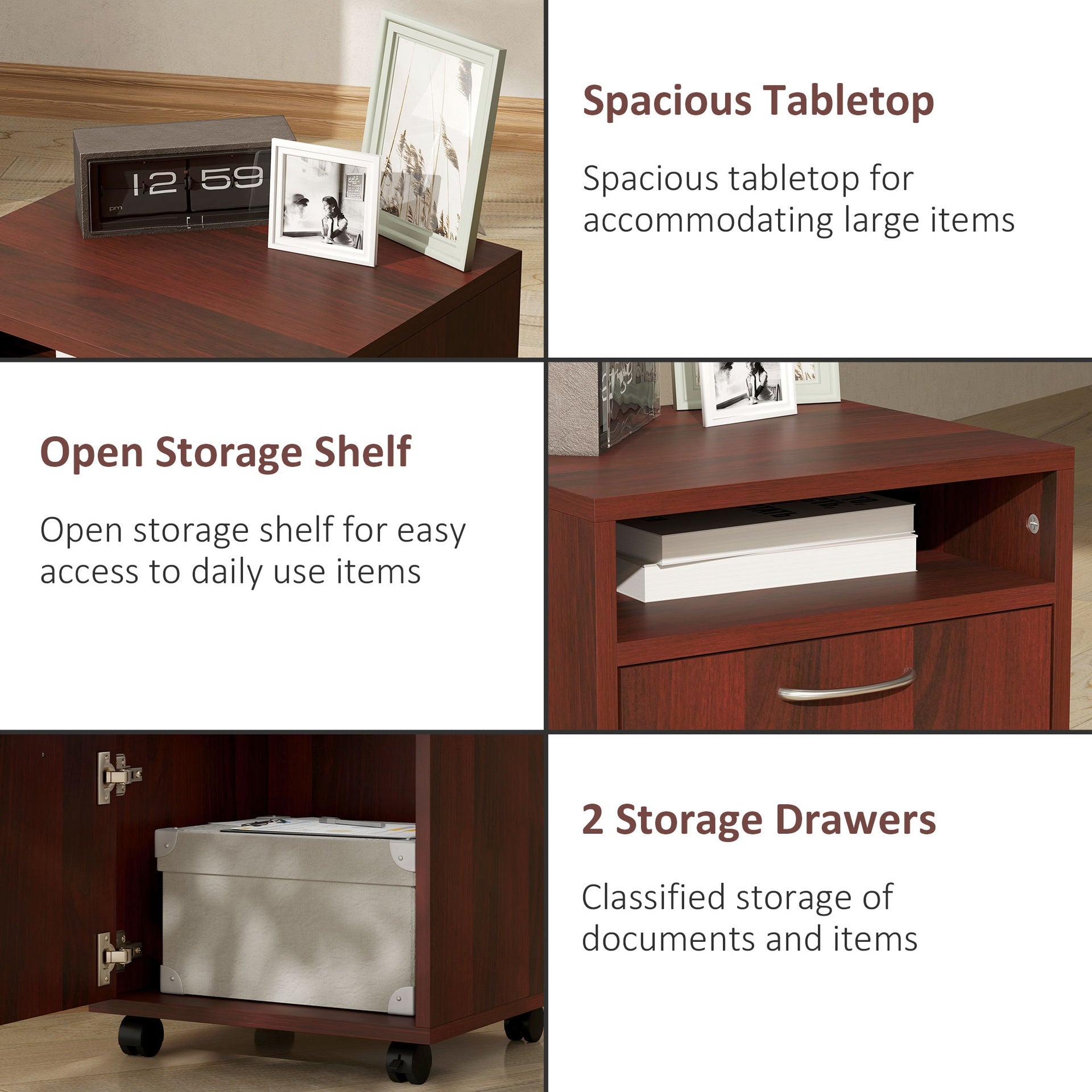 Mobile Storage Cabinet Organizer