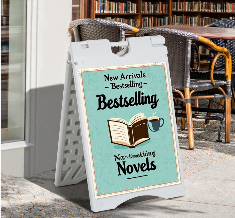 Frame Sandwich Board Signs Outdoor Sidewalk Sign