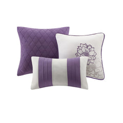 Full/Queen 6 Piece Printed Duvet Cover Set