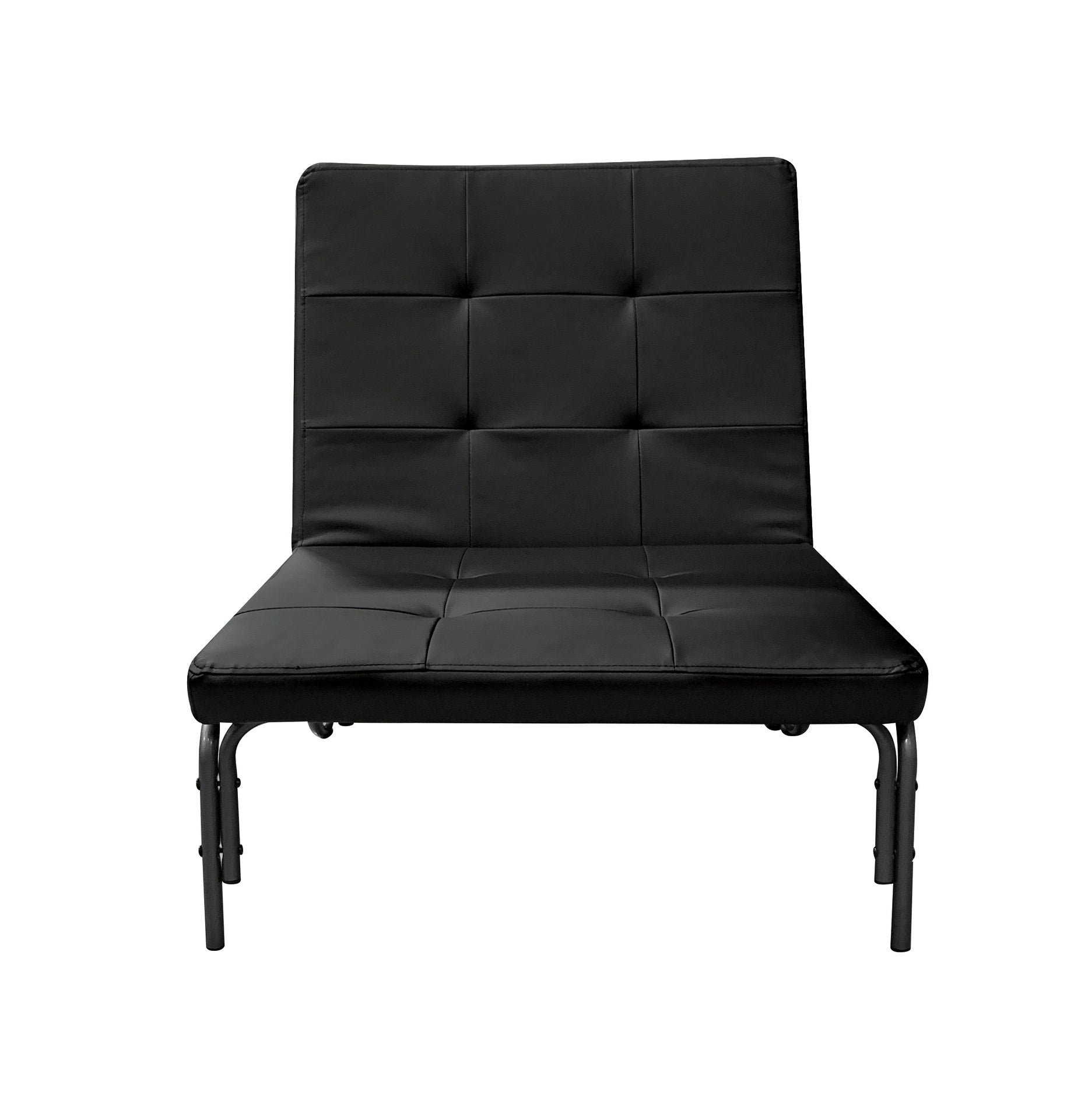 Senon Black Finish Adjustable Chair (Futon)