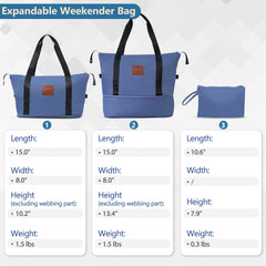 20 Inch Carry On Luggage Set 3 Piece with Spinner Wheels, Lightweight Hardshell ABS Suitcase for Weedend Getaways, Business Travel, Blue