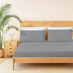 2-Piece Twin Cooling 3pc Sheet Set,Gray