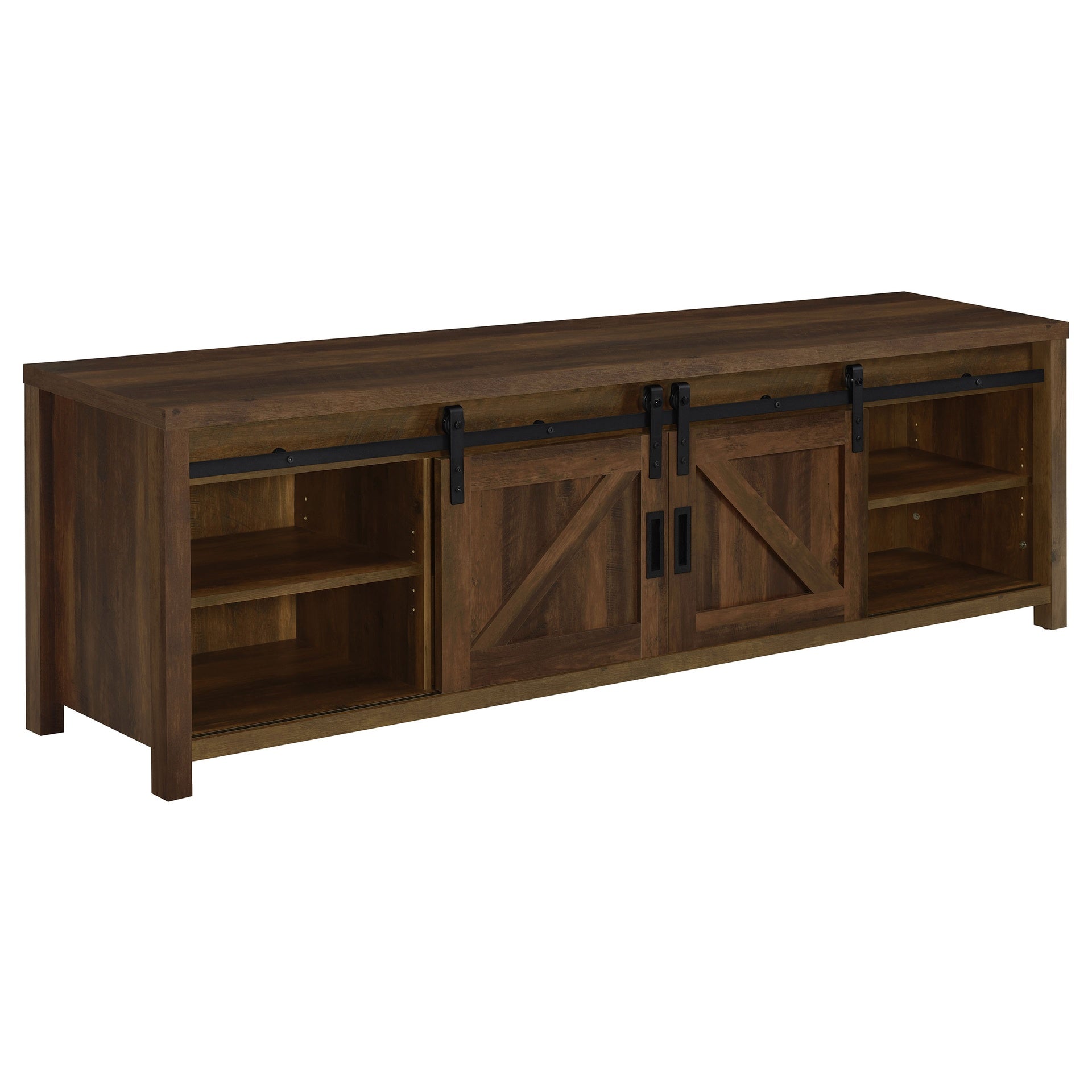 Madra Dark Pine 2-Door Engineered Wood TV Stand