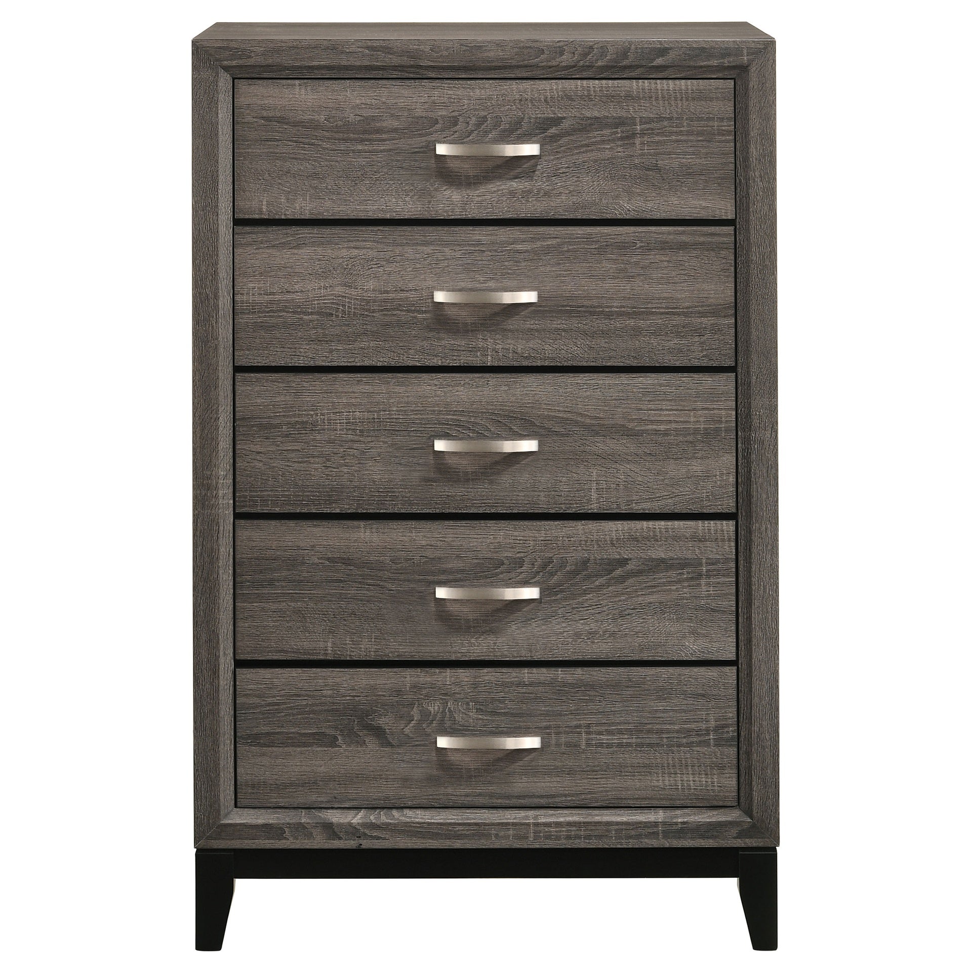 Gregory Grey Oak 5-Drawer Chest