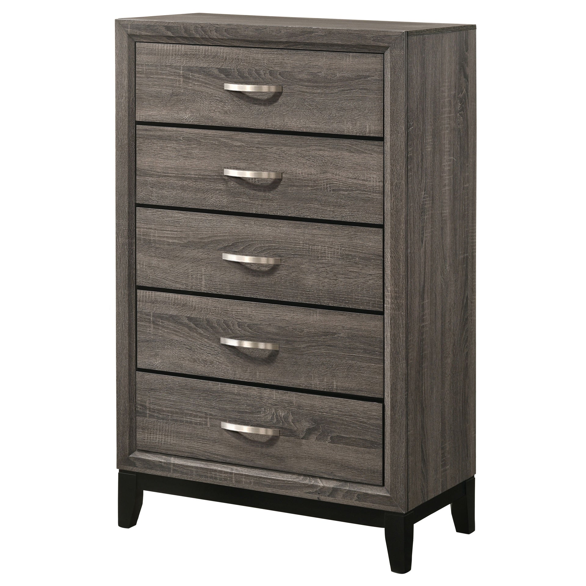 Gregory Grey Oak 5-Drawer Chest