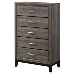 Gregory Grey Oak 5-Drawer Chest