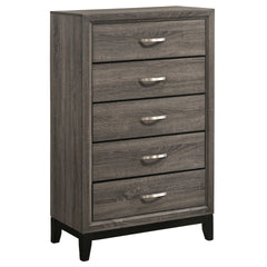 Gregory Grey Oak 5-Drawer Chest